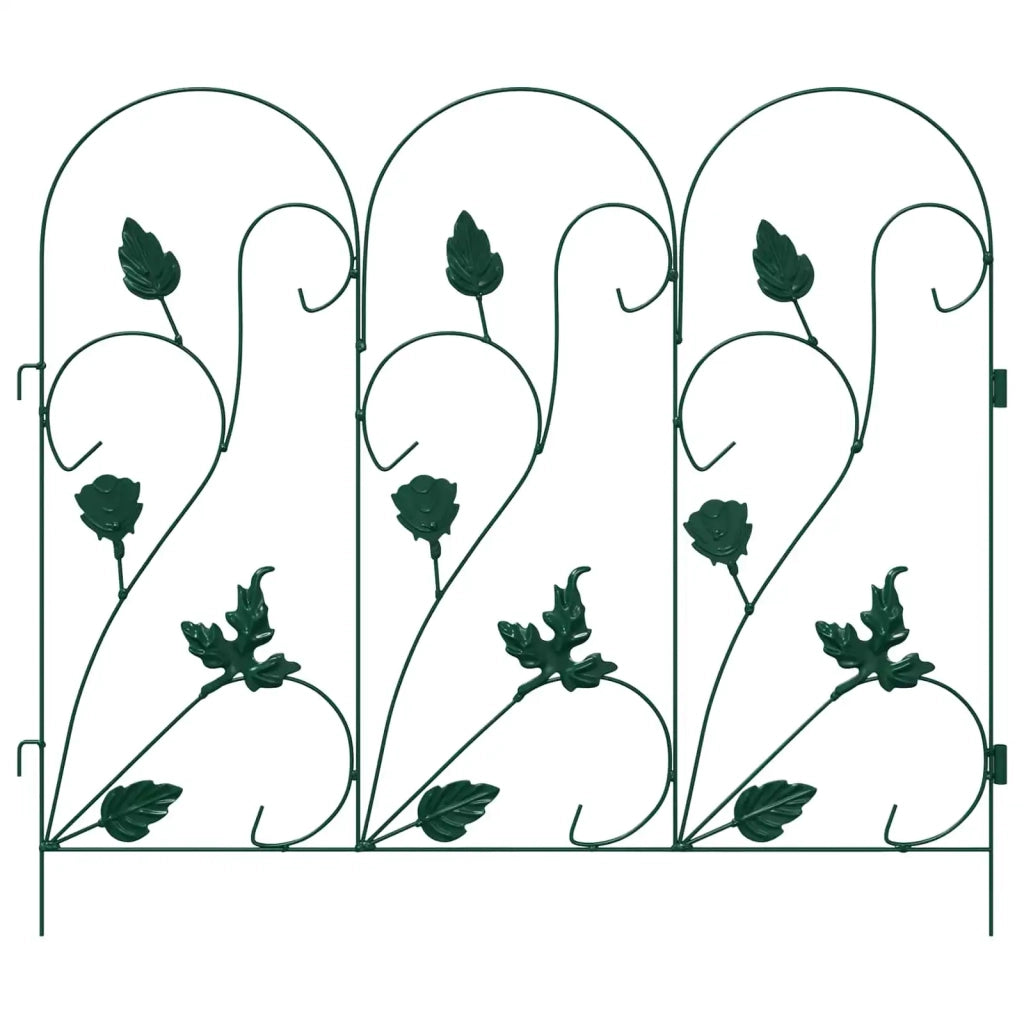 Recinzione per Giardino 5 pcs Verde Acciaio 42021367