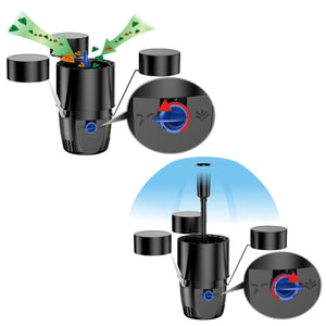 Skimmer galleggiante CSP-250 per laghetto, Pompa 2500l/h 45W e Fontana