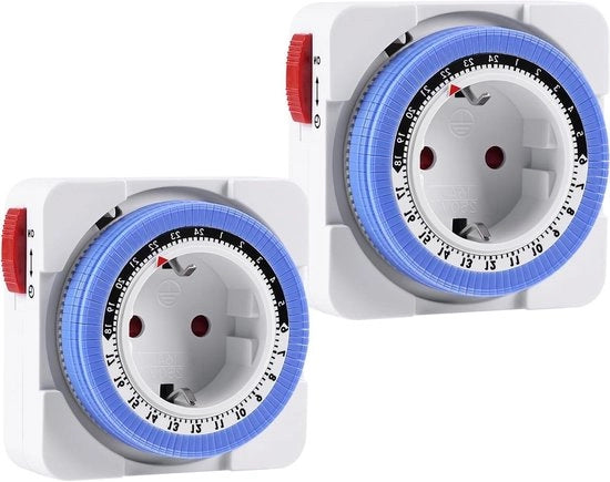 Timer meccanico analogo da 2 a 15 minuti - 24 ore - 3680 W - IP20