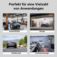 Martinetto idraulico 3 t 85-500mm Cric sollevatore a carrello con doppio pistone