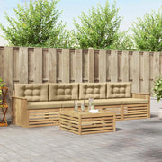 Set di divani da esterno 5 pcs Bianco e Beige 3390003