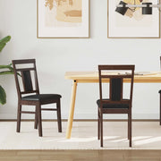 Sedia da pranzo 2 pcs Marrone chiaro e nero 42020502
