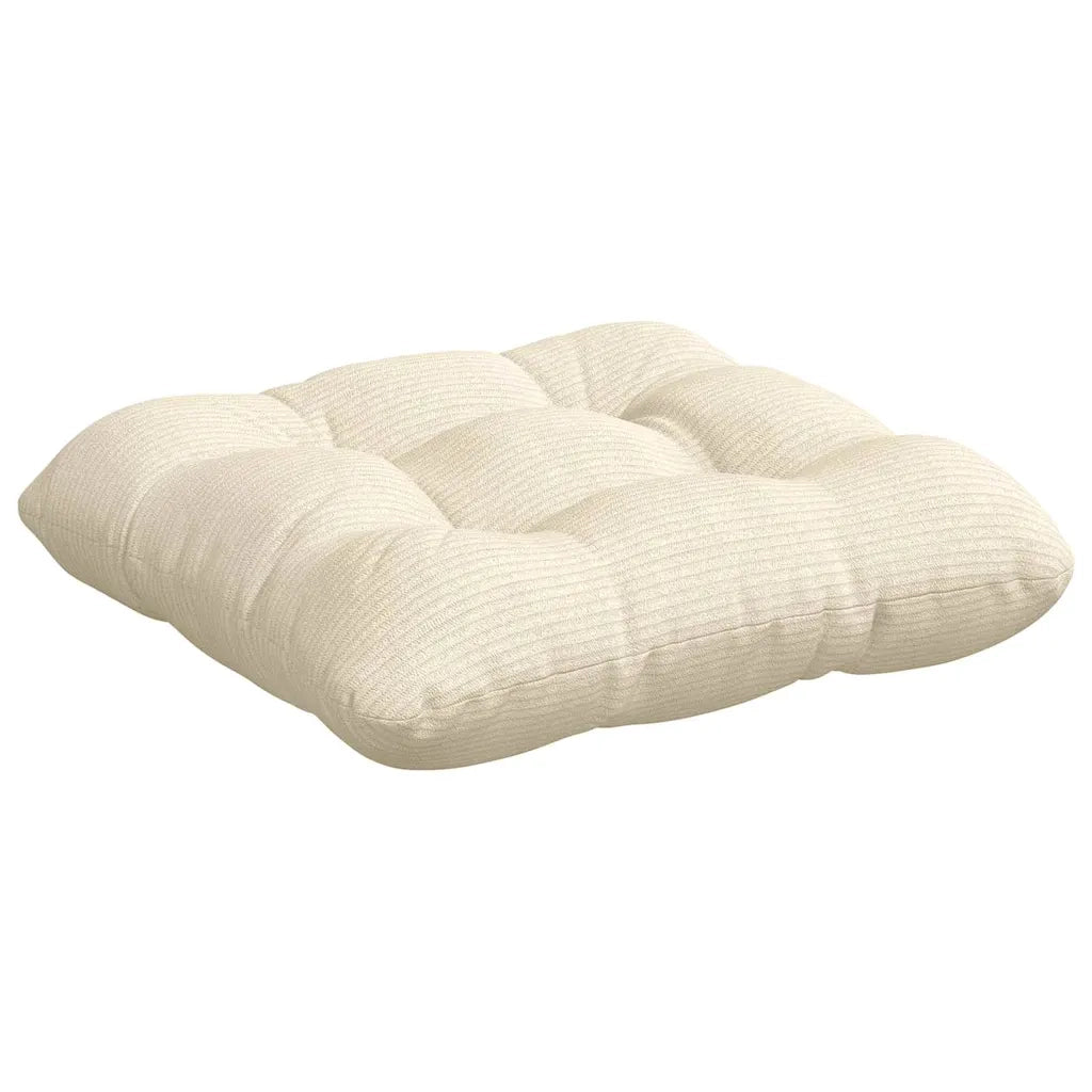 Cuscini per Seduta 4 pcs Crema 40 x 40 cm Tessuto in Cords