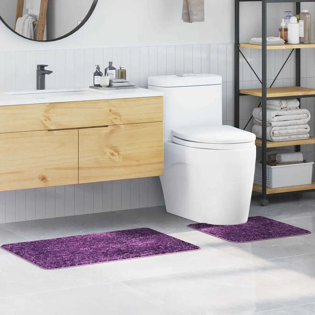 Set di tappetini antiscivolo per il bagno 2 pcs Viola PP