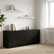 Armadietto per letto 2 pcs Rovere Nero 66 x 35 x 48 cm