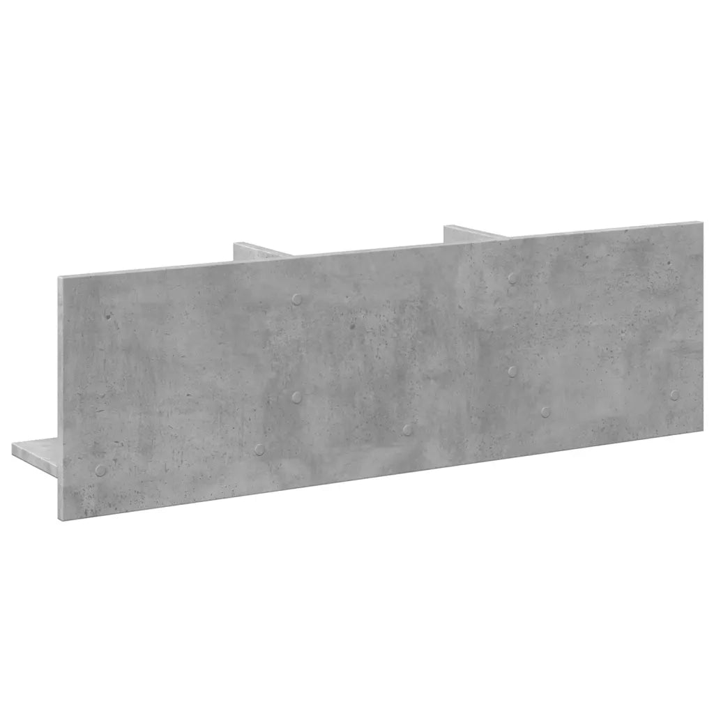Armadietto a Muro | Mobile a Parete 100x16,5x30 cm Grigio Cemento in Truciolato