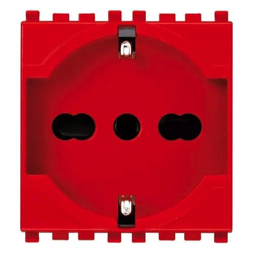 VIMAR ARKE - PRESA 2P+T 16A UNIVERSALE ROSSO