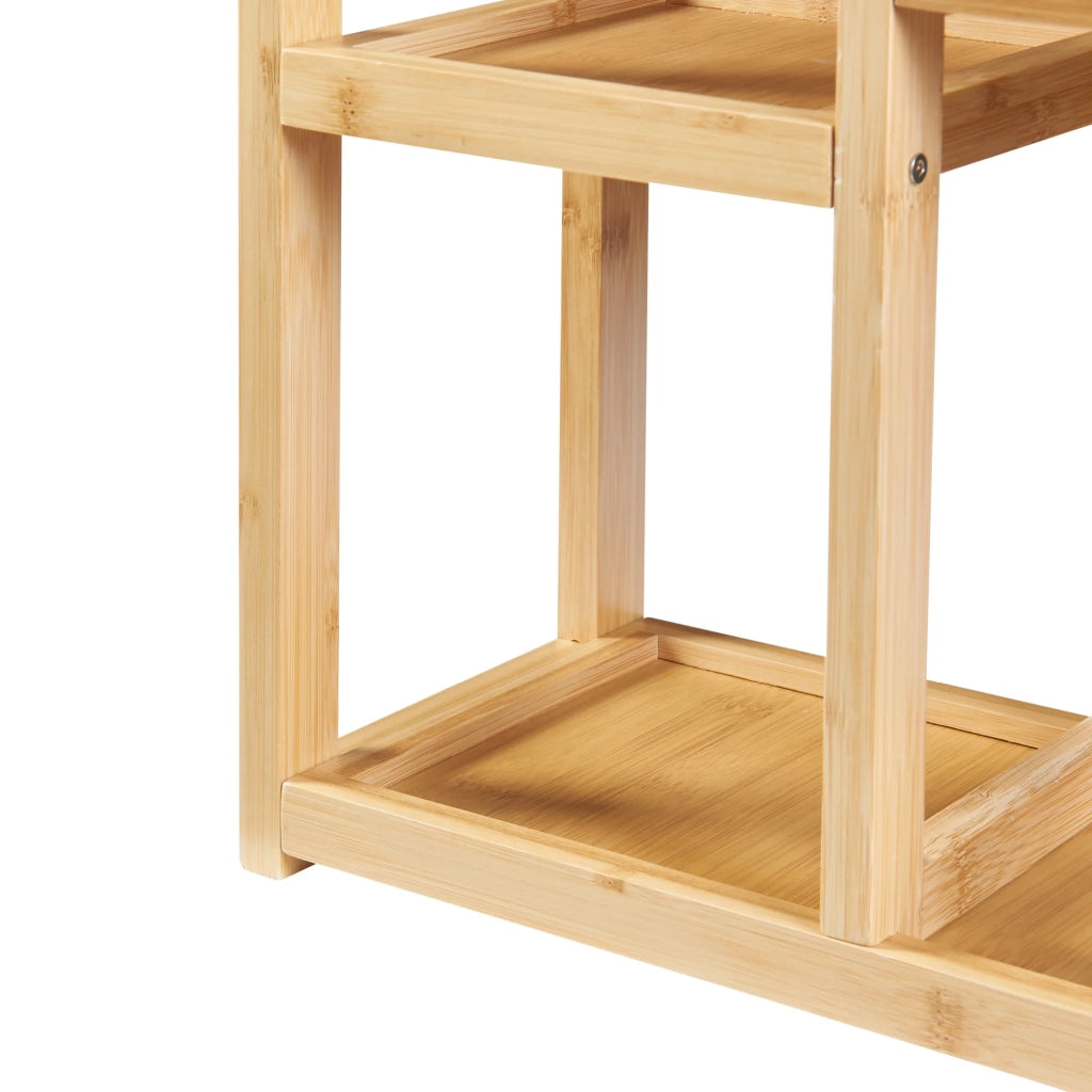 Scaffale dal design senza tempo per soggiorno camera da letto mobiletto da parete per bagno Höör bambù 42 x 37 x 17 cm naturale 03_0011272