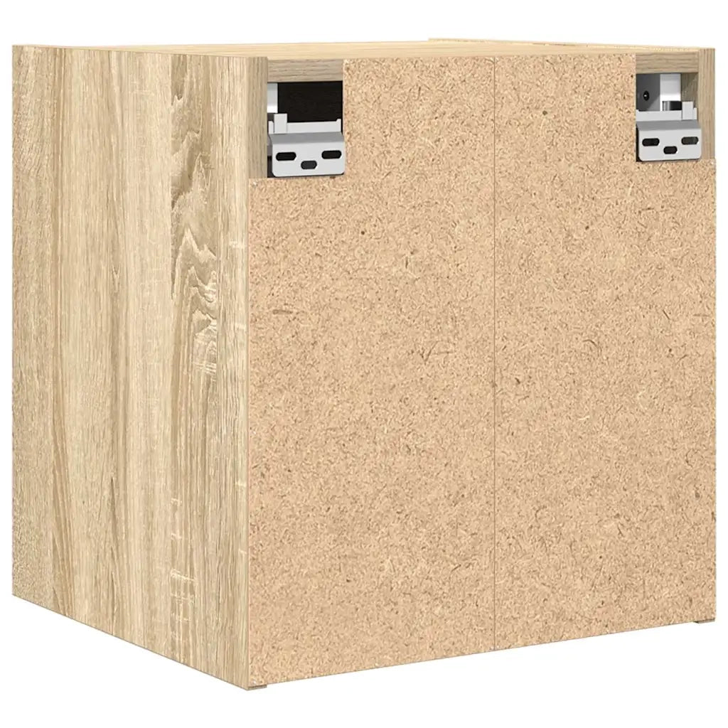 Comodini a Muro 2 pz Rovere Sonoma 38x34x40 cm