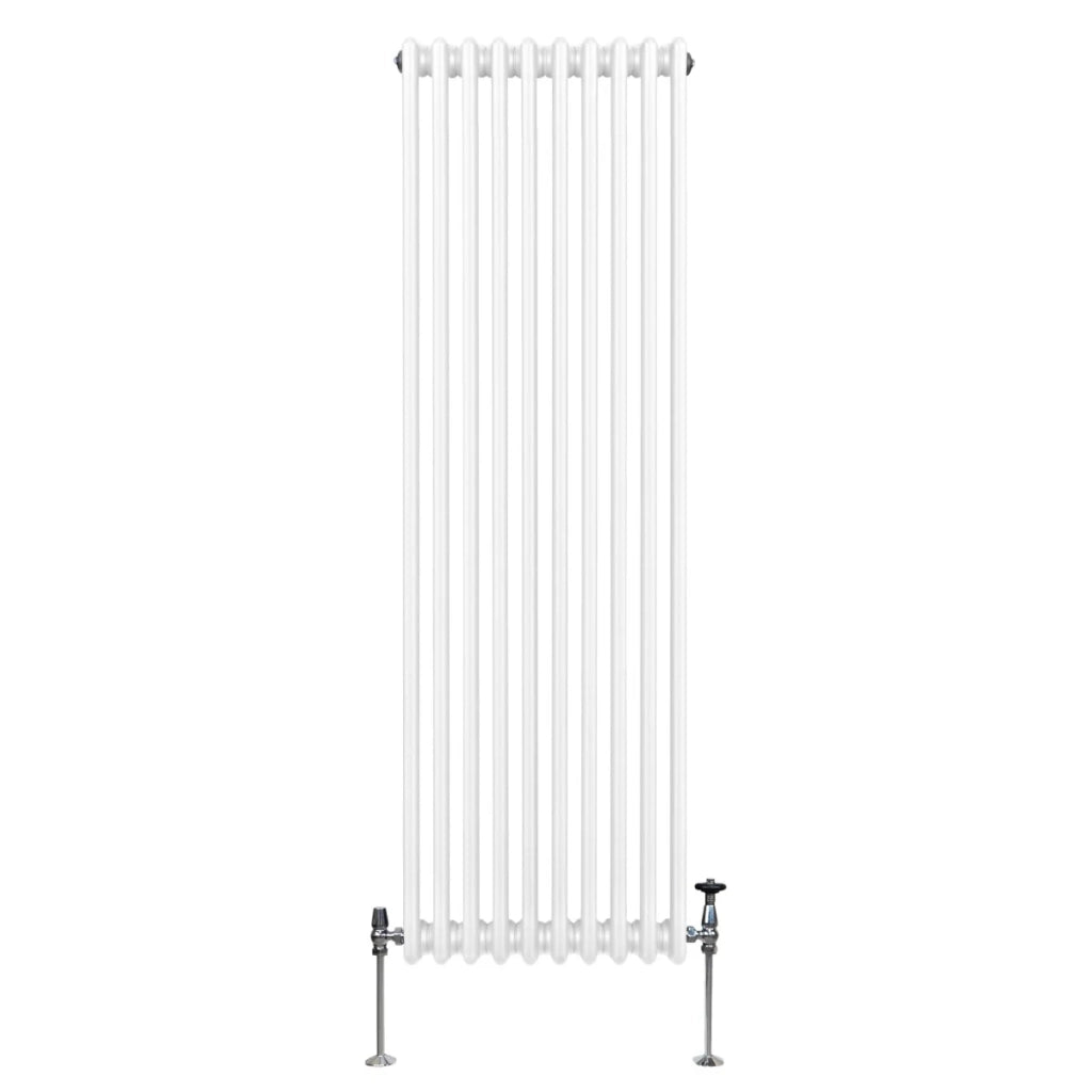 Termosifone Radiatore a 3 colonne per riscaldamento centralizzato verticale Bianco 180x47cm