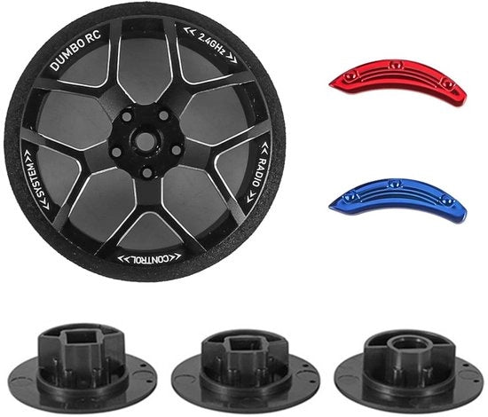 Accessorio di sostituzione del volante metallico per radiocomando - Controllo preciso - Duraturo - Compatibile con Radiolink - Peso ridotto 16 g - Comando a distanza