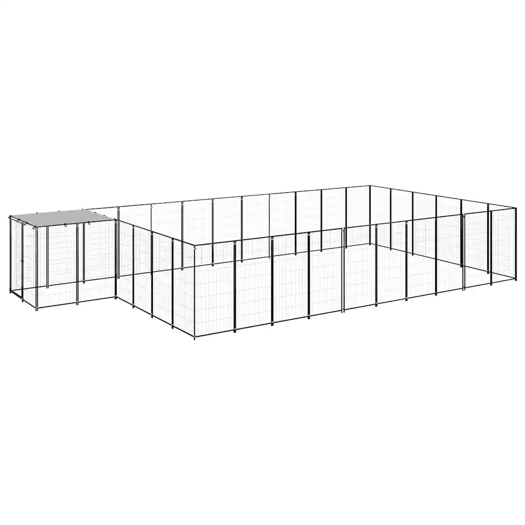 Gabbia per Cani Nera 19,36 mÂ² in Acciaio   cod mxl 52664
