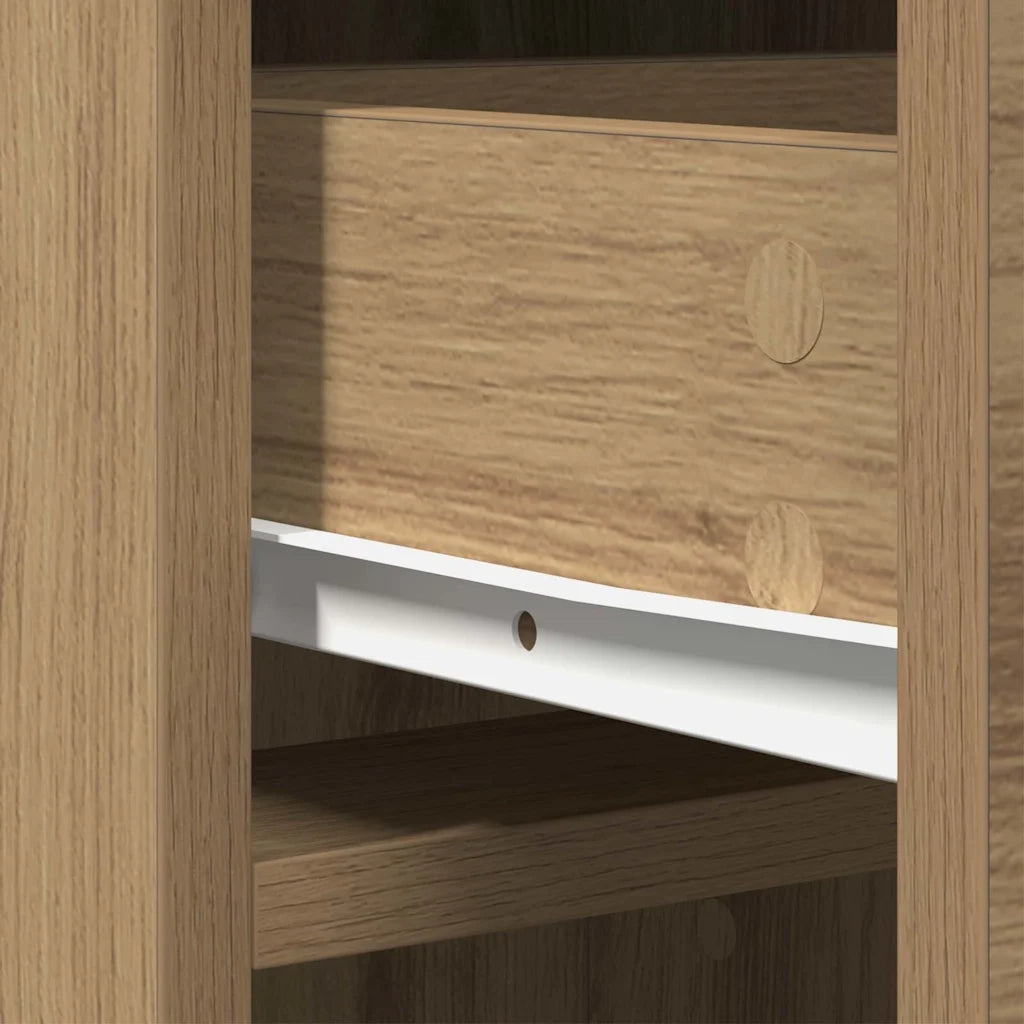 vidaXL Credenza rovere artigianale 40 x 41 x 135 cm Legno multistrato