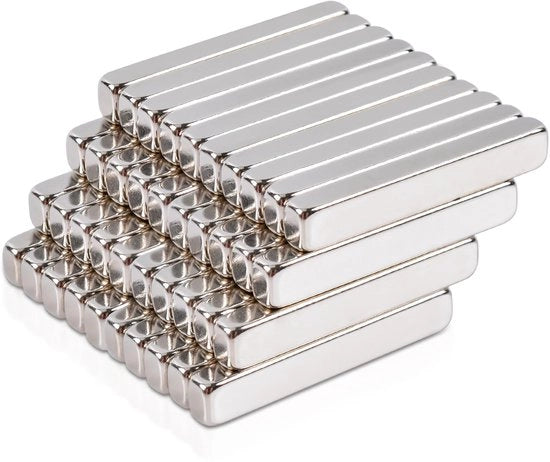 40 pezzi magneti rettangolari 25x4x3mm forti magneti neodymium magneetti extra forti per lavagna bianca e whiteboard