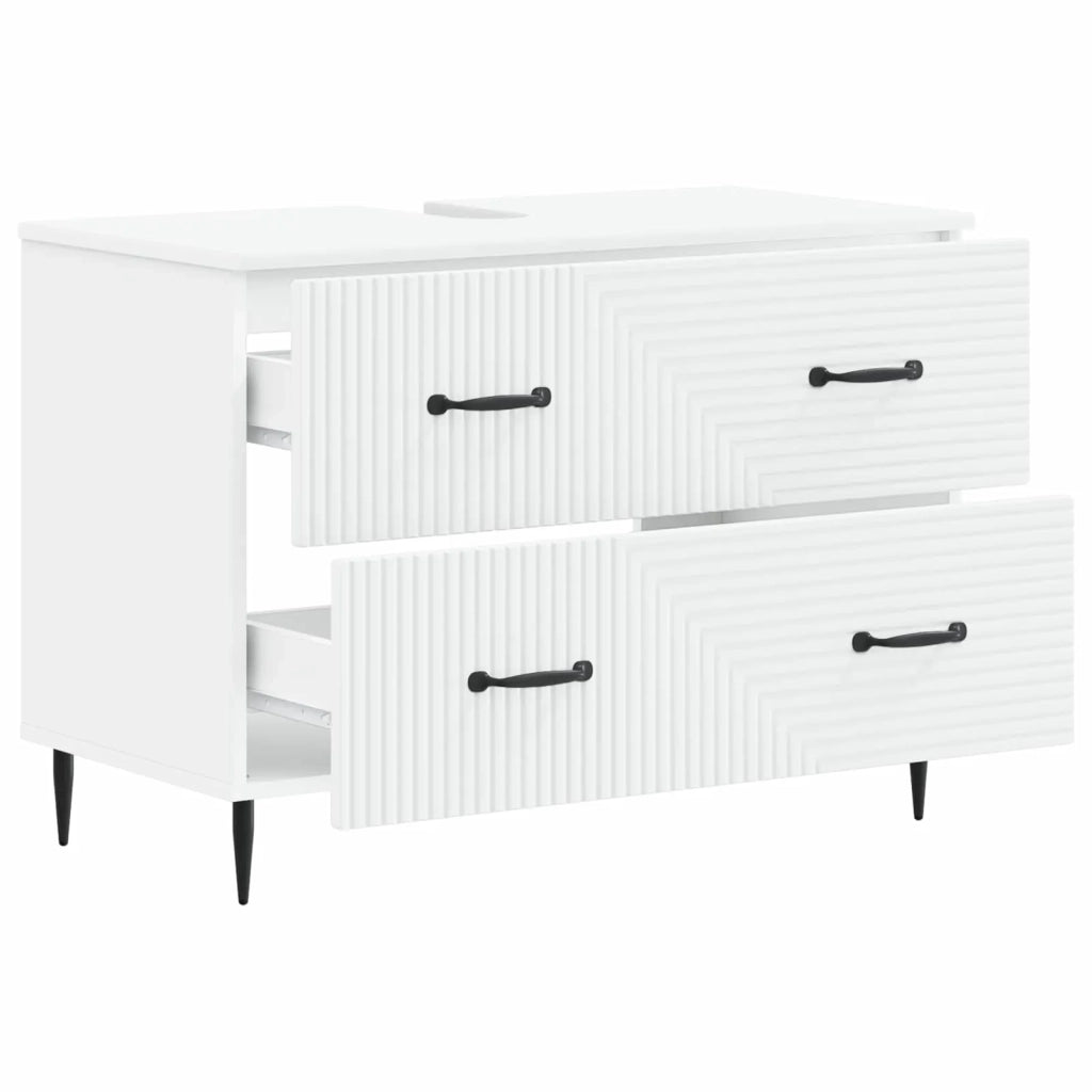 Armadio per Lavabo da Bagno HAARLEM Bianco 82 x 41 x 58,5 cm 896795