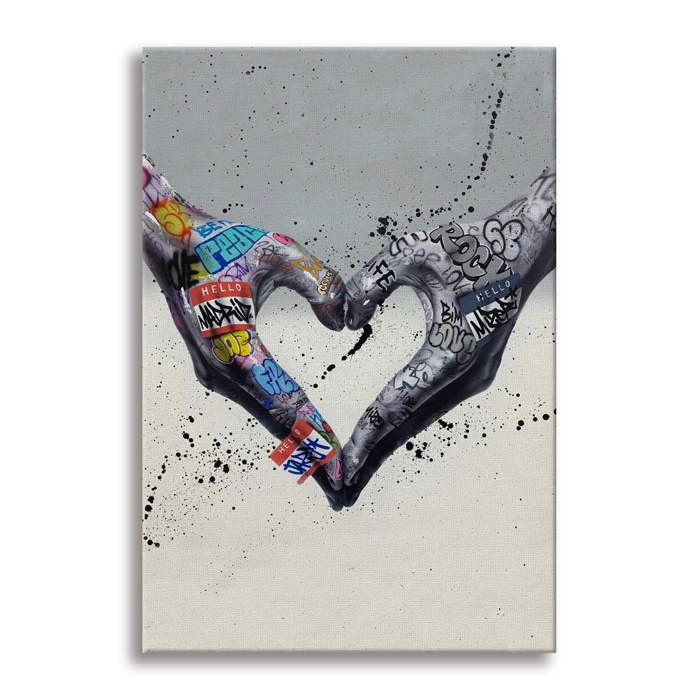 MyHeart4You -  Quadro Canvas Contemporaneo su telaio in legno Misura: 70x100 cm