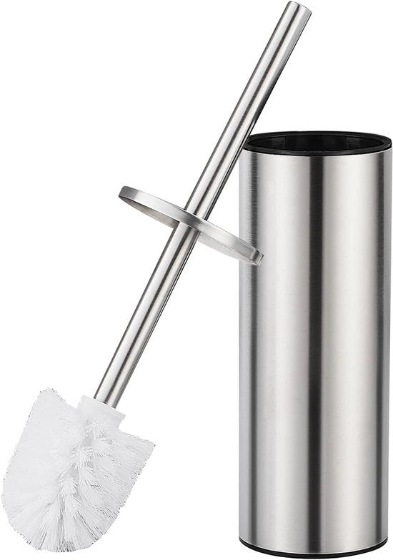 Toiletborstel in acciaio inossidabile con rivestimento di alta qualità e raccolta di acqua