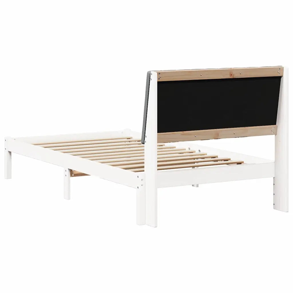 Struttura del letto Bianco 100 x 200 cm Pino massello 878913