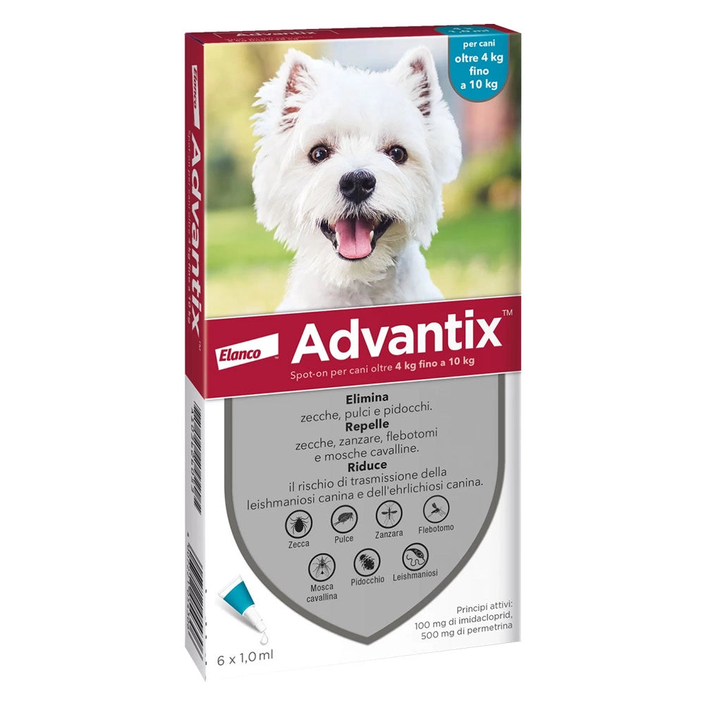ANTIPARASSITARIO 'ADVANTIX SPOT-ON' 4-10 kg - 6 pipette ml 1  - BricoGo