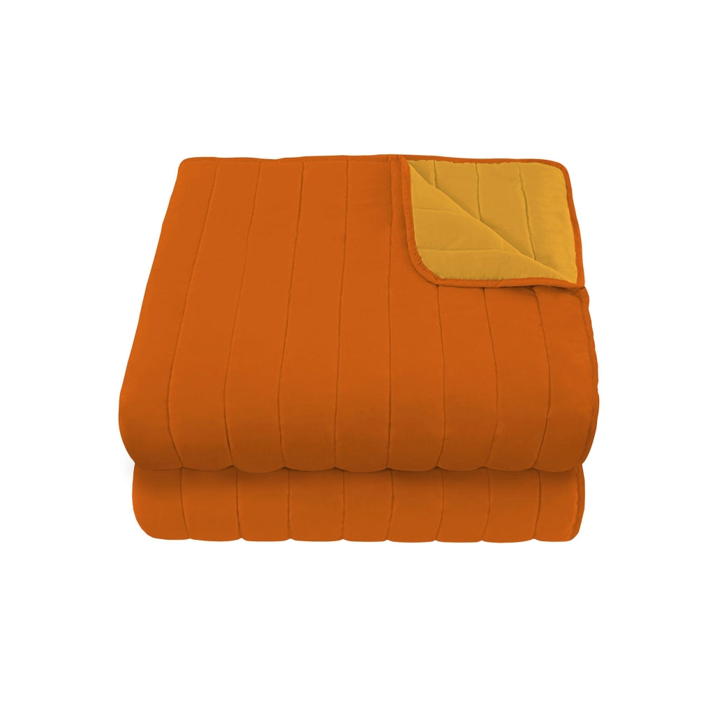 Trapuntino Doubleface Singolo 100gr Arancio/Giallo