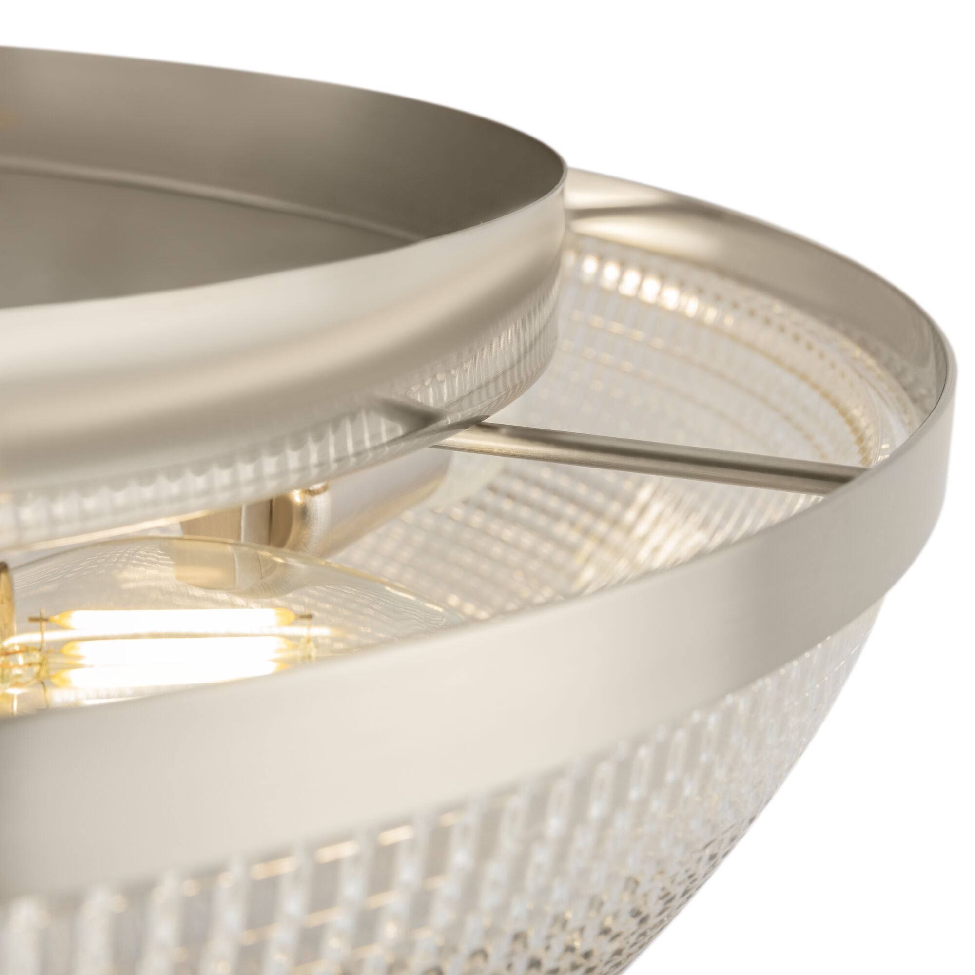 Plafoniera Ceiling & Wall in Metallo Coupe Nickel