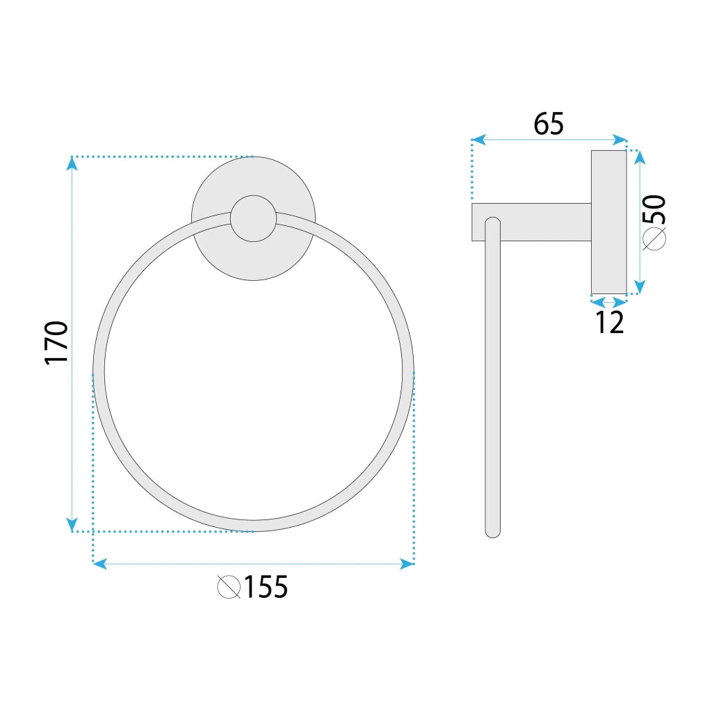 Portasciugamano Da Bagno Ring 6610 Modern Copper