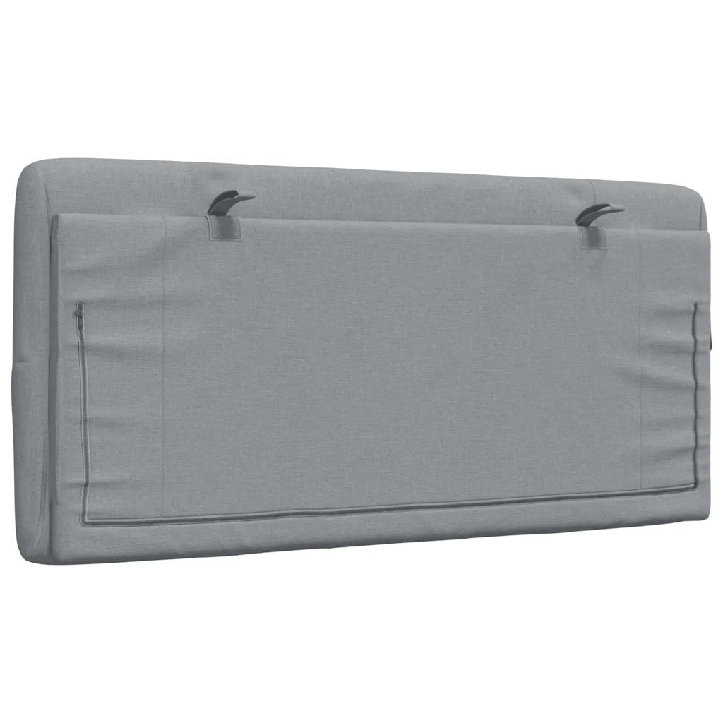 Cuscino Testiera Grigio Chiaro 100 cm in Tessuto CFW4117702