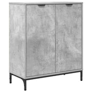 Credenza | Madia | Buffet da pranzo | Armadio da pranzo Grigio cemento 69,5 x 33 x 82 cm Legno multistrato