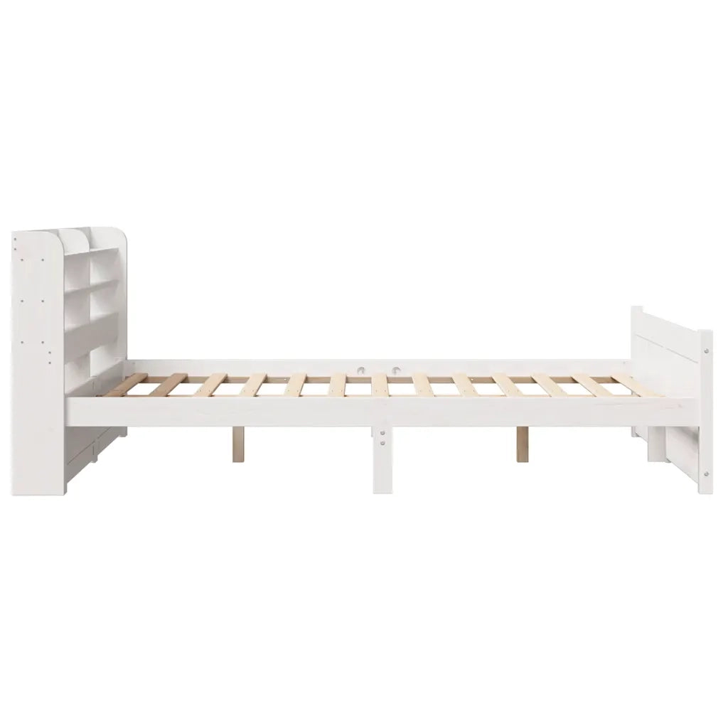 Giroletto con Testiera senza Materasso Bianco 140x190 cm