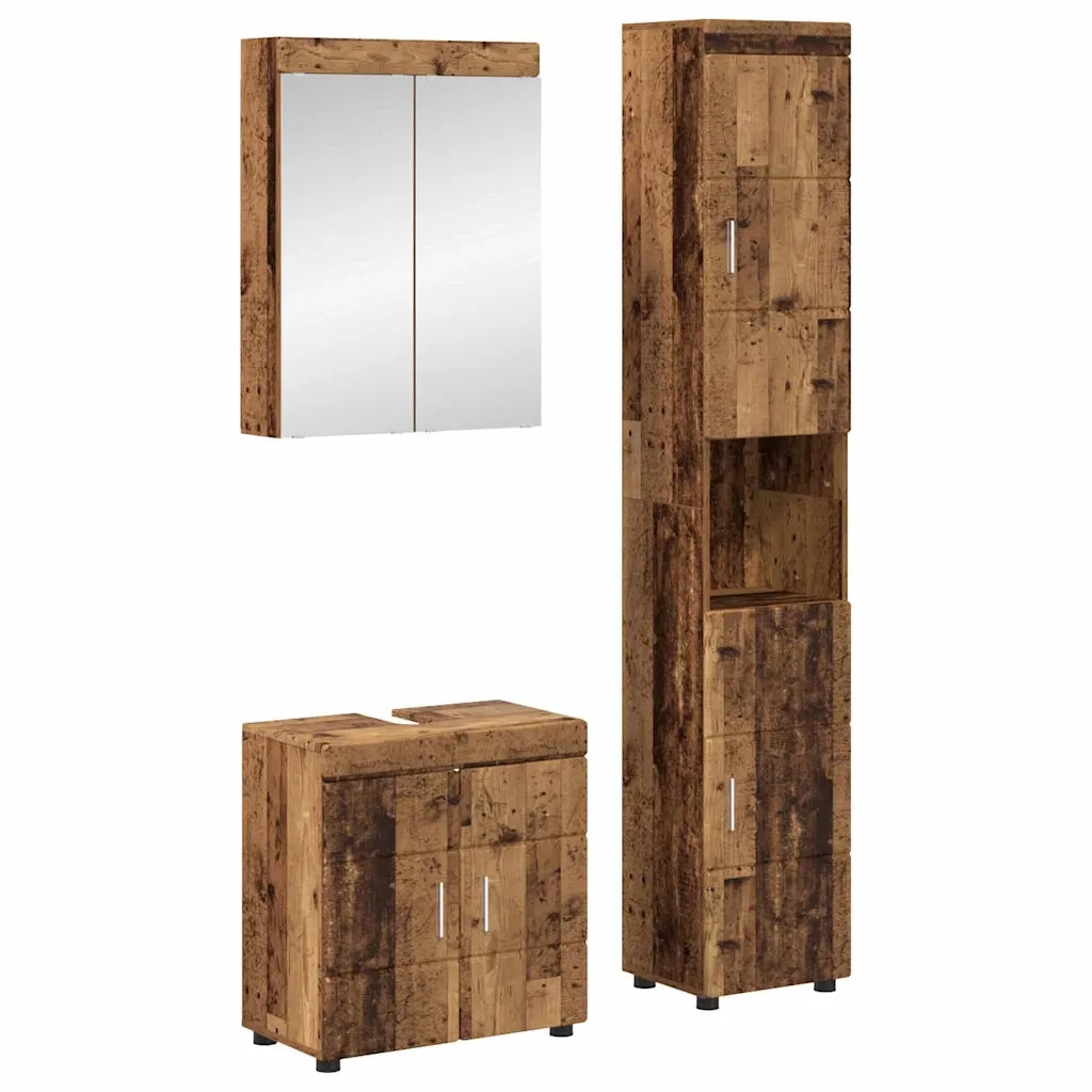 Set di mobili per il bagno TULUM 3 pcs Legno vecchio 3398042