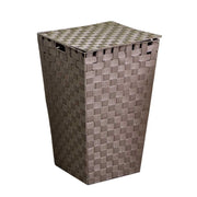 Cestone poliestere tortora quadro cm 33x33h53