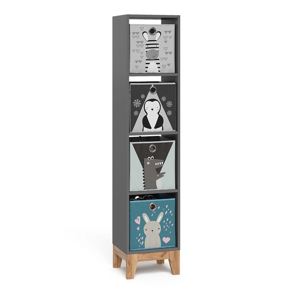 Vitalispa Scaffale per bambini Grigio/Artisan 35.2 x 159.5 cm