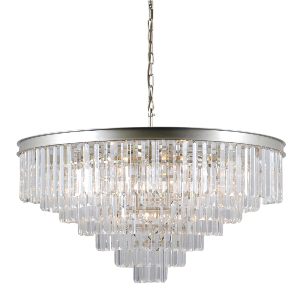 Lampadario Italux Verdes cristallo oro champagne 14xE14