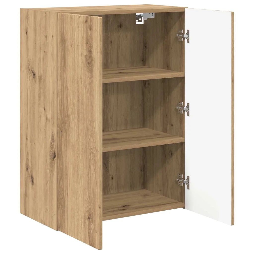 Mobile TV da parete-Mobile TV a Muro-Credenza TV Bianco 59,5 x 31 x 60 cm Legno multistrato