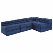 vidaXL Cuscino 4 pcs Blu 70 x 70 x 54 cm Poliestere