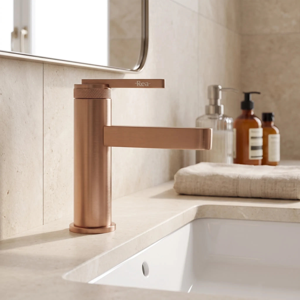 Rubinetto Da Bagno Rea Grace Brush Copper