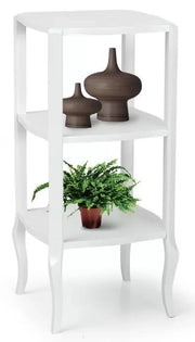 Libreria laccato bianco in legno 2 vani  36x36x79 - Mobili 2G