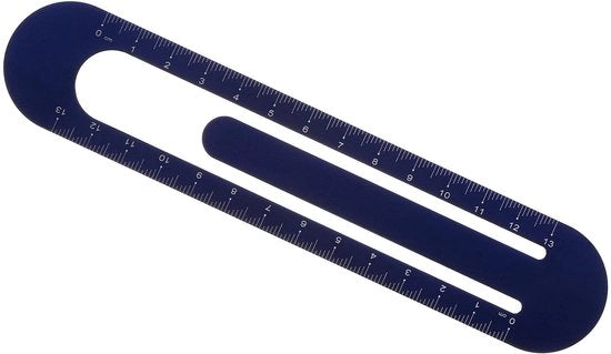 Misuratore in Alluminio - 13 cm - Blad di Misura - Resistente - Leggero - Scala Precisa - Livella