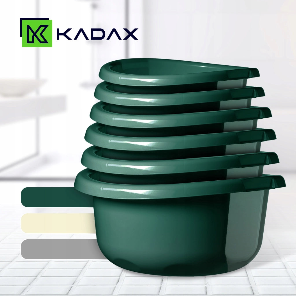 Bacinella universale rotonda in plastica KADAX da 8 litri per bucato