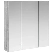Mobiletto per specchio da Bagno | Armadio da bagno Grigio Sonoma 70 x 14,5 x 70 cm
