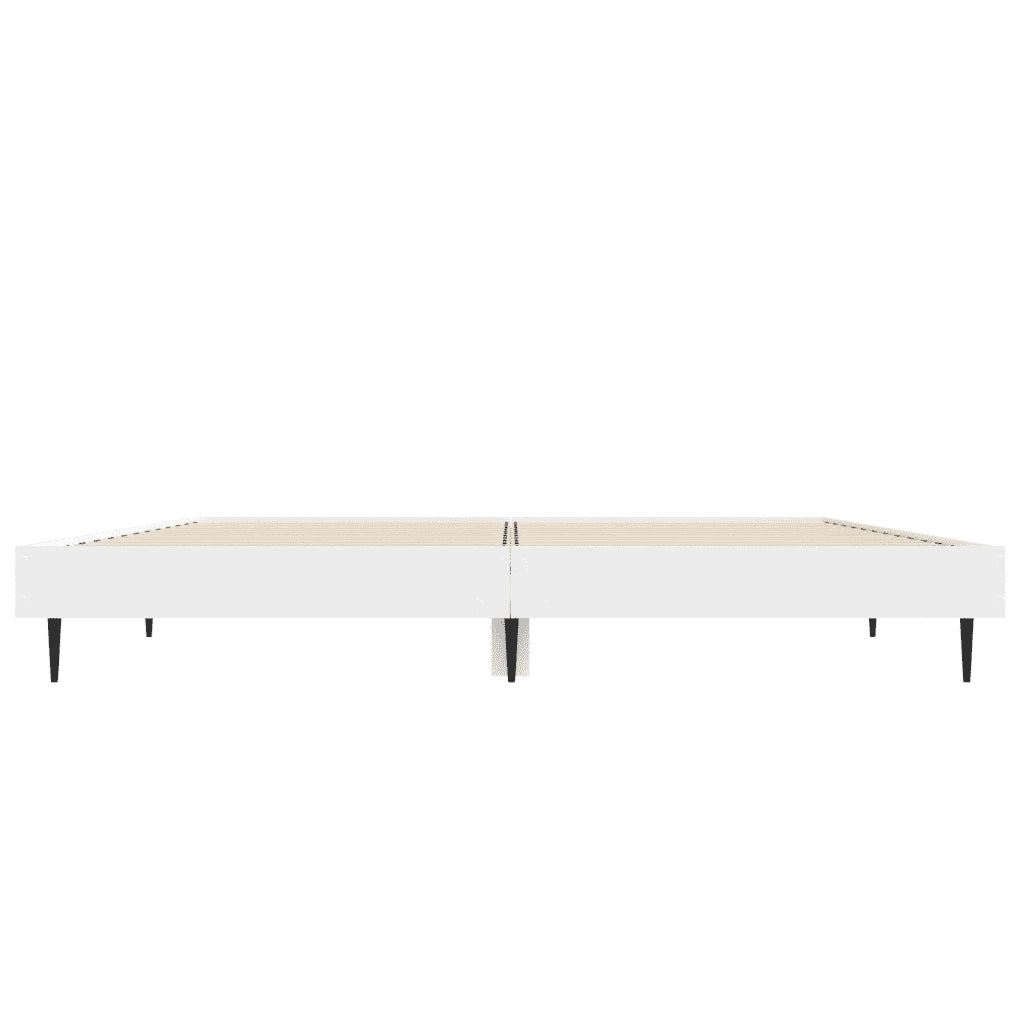 Giroletto-Struttura Letto Bianco 135x190 cm in Legno Multistrato 986360