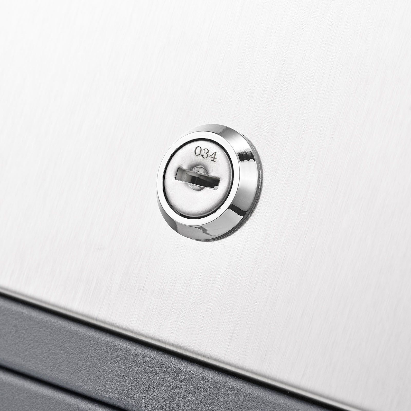 Cassetta postale con vano portagiornale V36 antracite + inox 305 x 105 x 385 mm con vetrino nome