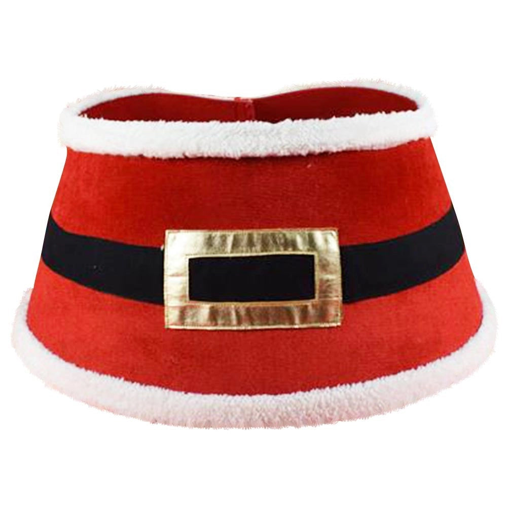 Trade Shop - Tappeto Gonna Copertura Base Albero Natalizio Decorazione Cintura Babbo Natale -