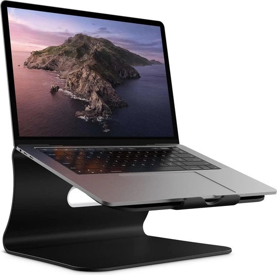 Supporto per Laptop in Alluminio con Ventilazione per Laptop da 11 a 16 pollici - Nero