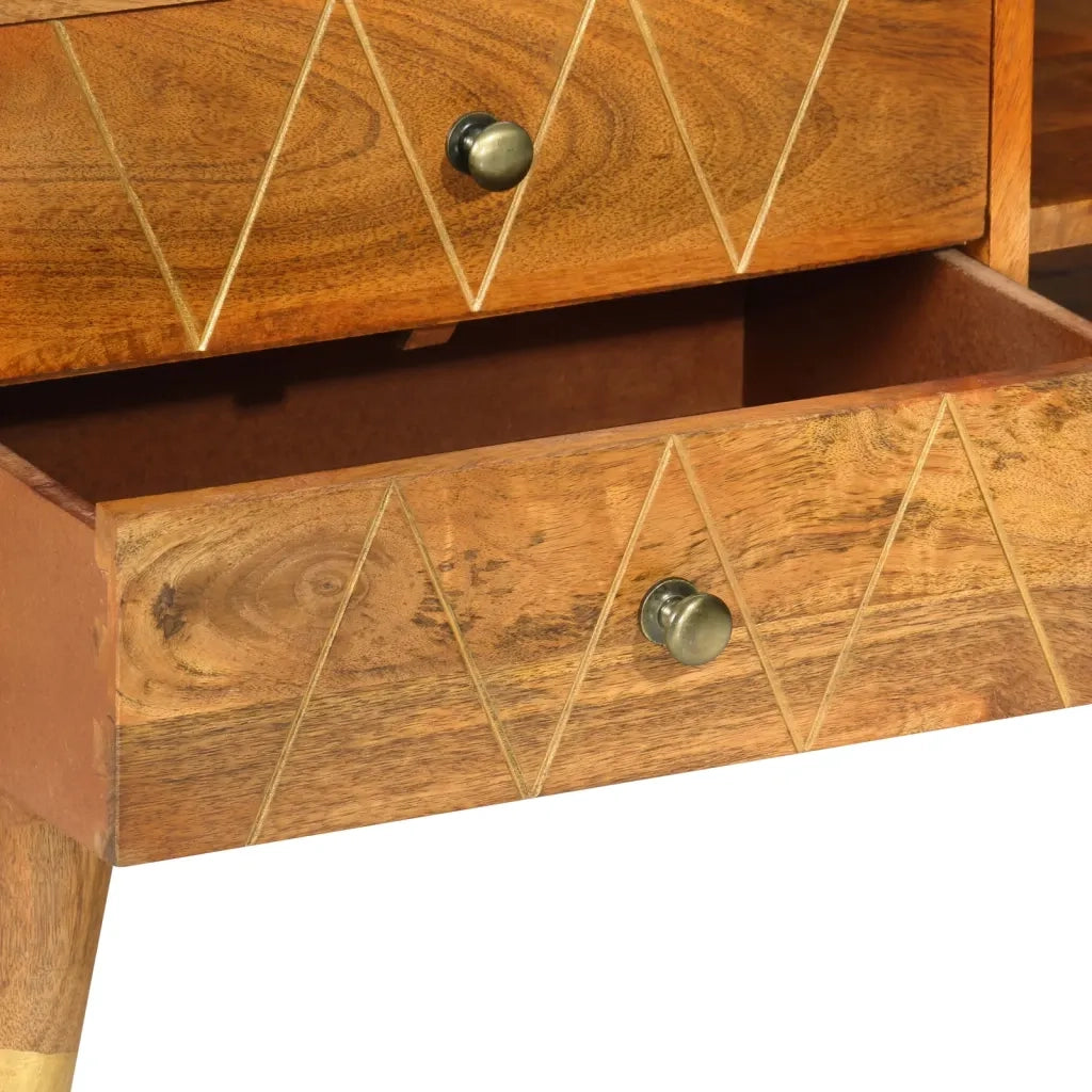 Mobile Porta TV 85x35x47 cm in Legno Massello di Mango 285855