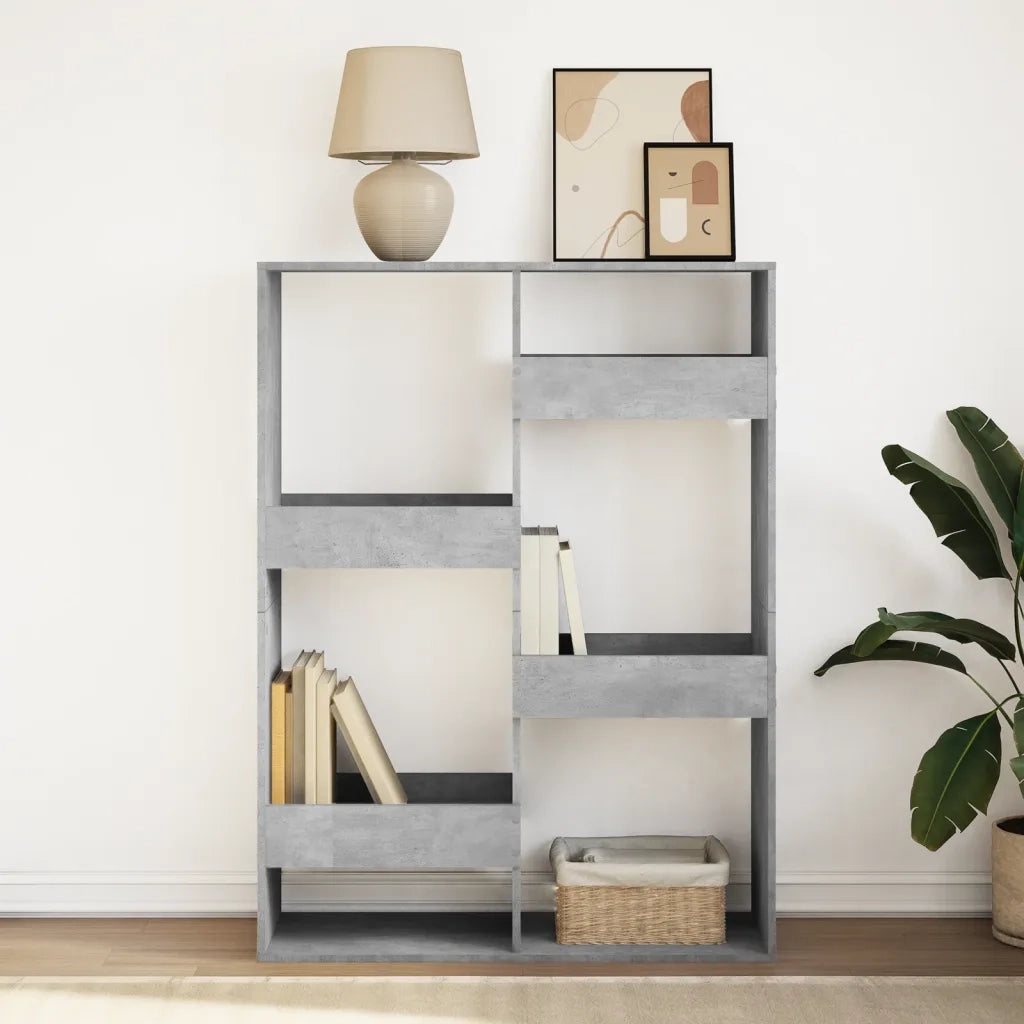 Libreria Grigio Cemento 100x33x135 cm in Legno Multistrato 3309387