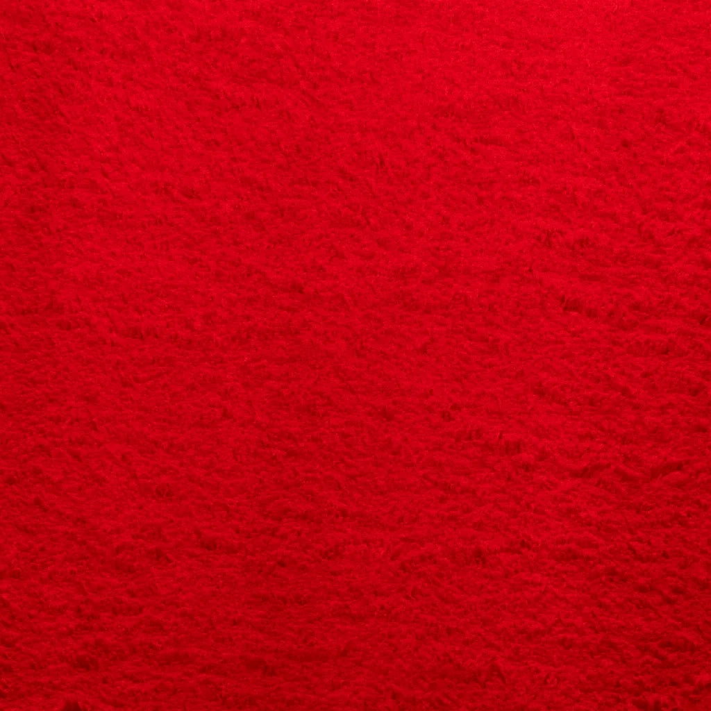 Tappeto a Pelo Corto HUARTE Morbido e Lavabile Rosso 200x280cm 375176