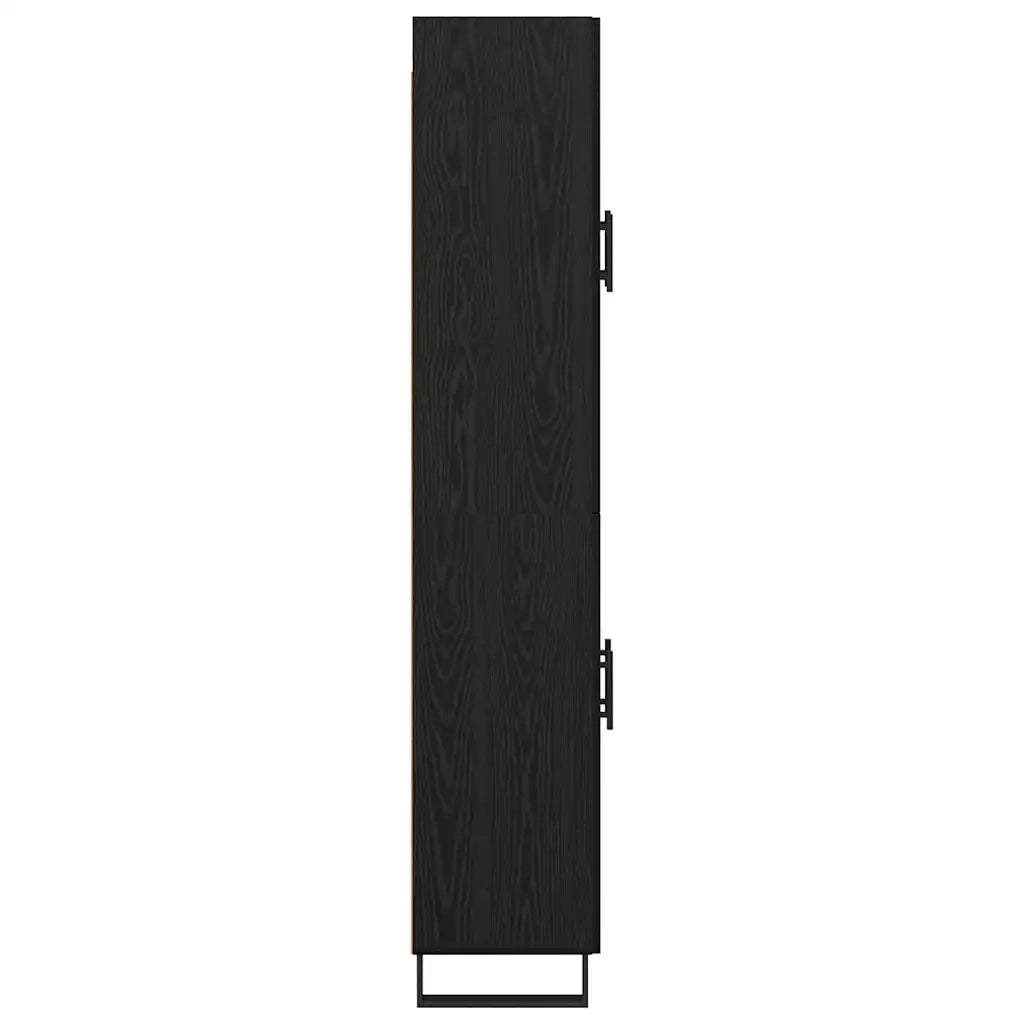 Credenza 2 pcs Rovere Nero 69,5 x 34 x 180 cm