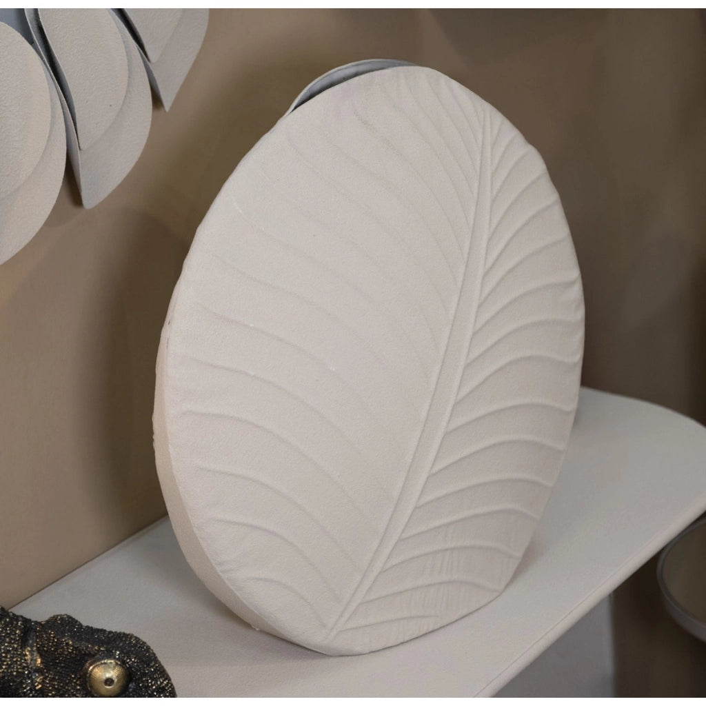 Vaso Decorativo VKH833, Beige, Metallo, 41,5x14x41,5 cm