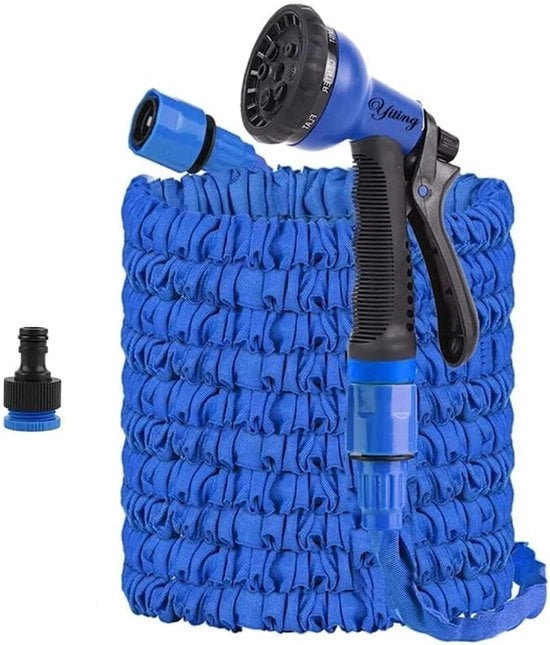 Serpentino estensibile per giardino - Flessibile e multifunzionale - 60 m - Blu